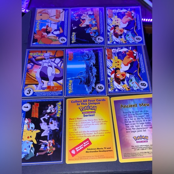 Pokémon 1998 Nintendo Poketrivia Cards (7) - Picture 2 of 2